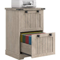 Rustic Grey 2‑Drawer Vertical File Cabinet