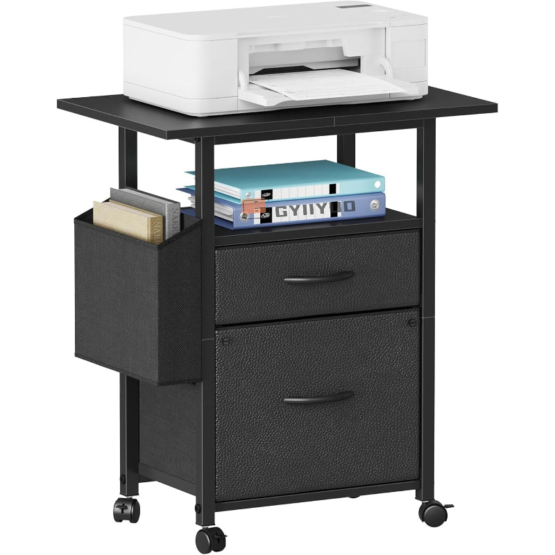 24" Wide Mobile 2‑Drawer File Cabinet