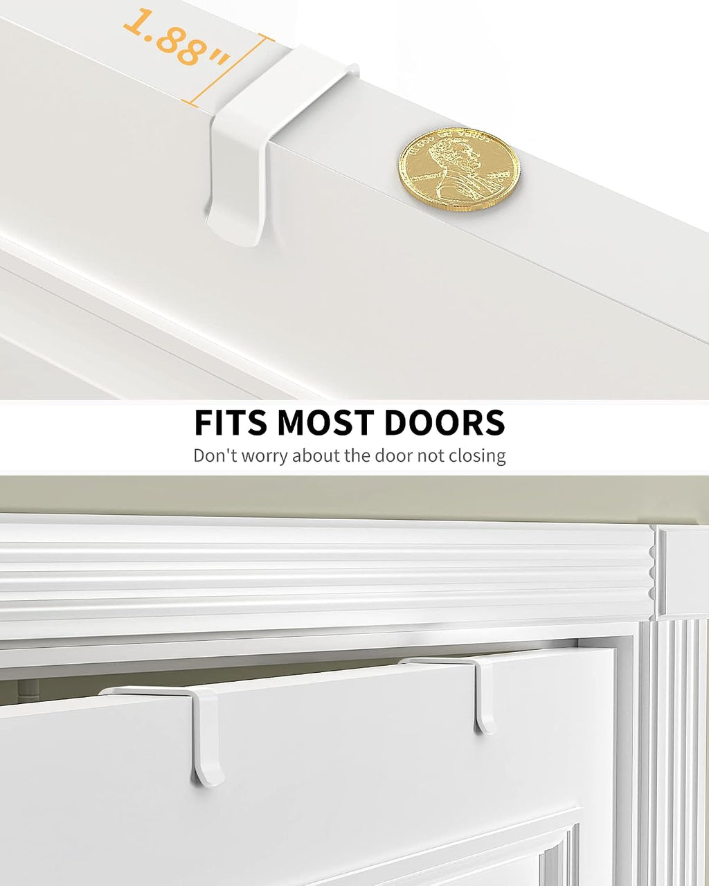 White 9‑Tier Over‑the‑Door Pantry Organizer