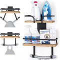 White 2‑Layer Wall‑Mount Ironing Board Hanger