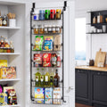 Black 6‑Tier Over‑the‑Door Pantry Organizer