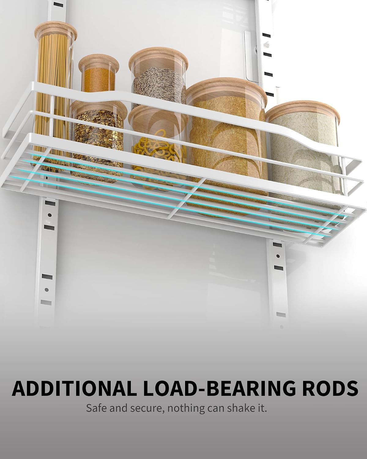 White 9‑Tier Over‑the‑Door Pantry Organizer