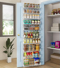Black 10‑Tier 2‑in‑1 Over‑the‑Door Pantry Organizer