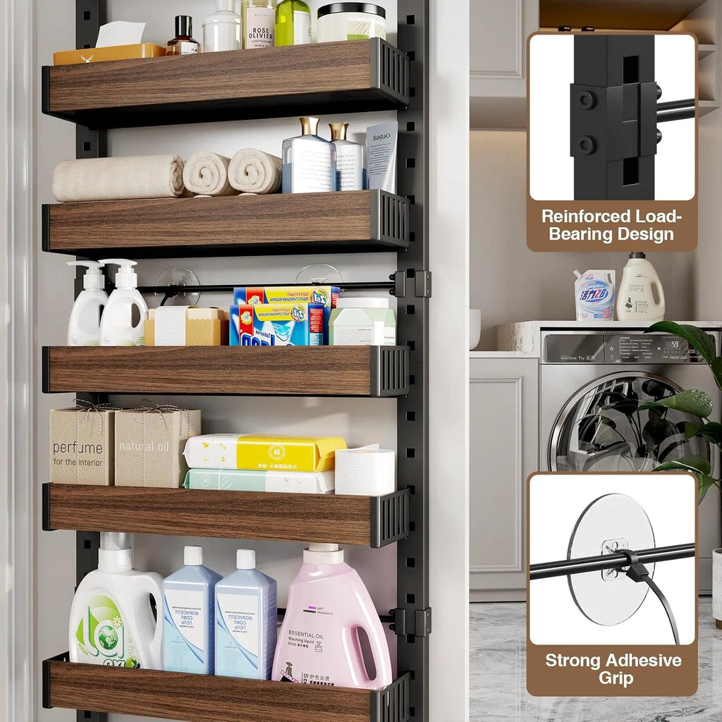 8‑Tier 2‑in‑1 Over‑the‑Door Pantry Organizer
