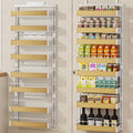 Black 8‑Tier 2‑in‑1 Over‑the‑Door Pantry Organizer