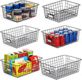 6‑Pack Assorted‑Size Pantry Wire Baskets