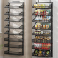 Black 8‑Tier 2‑in‑1 Over‑the‑Door Pantry Organizer