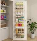 White 12‑Inch Narrow Over‑the‑Door Pantry Organizer