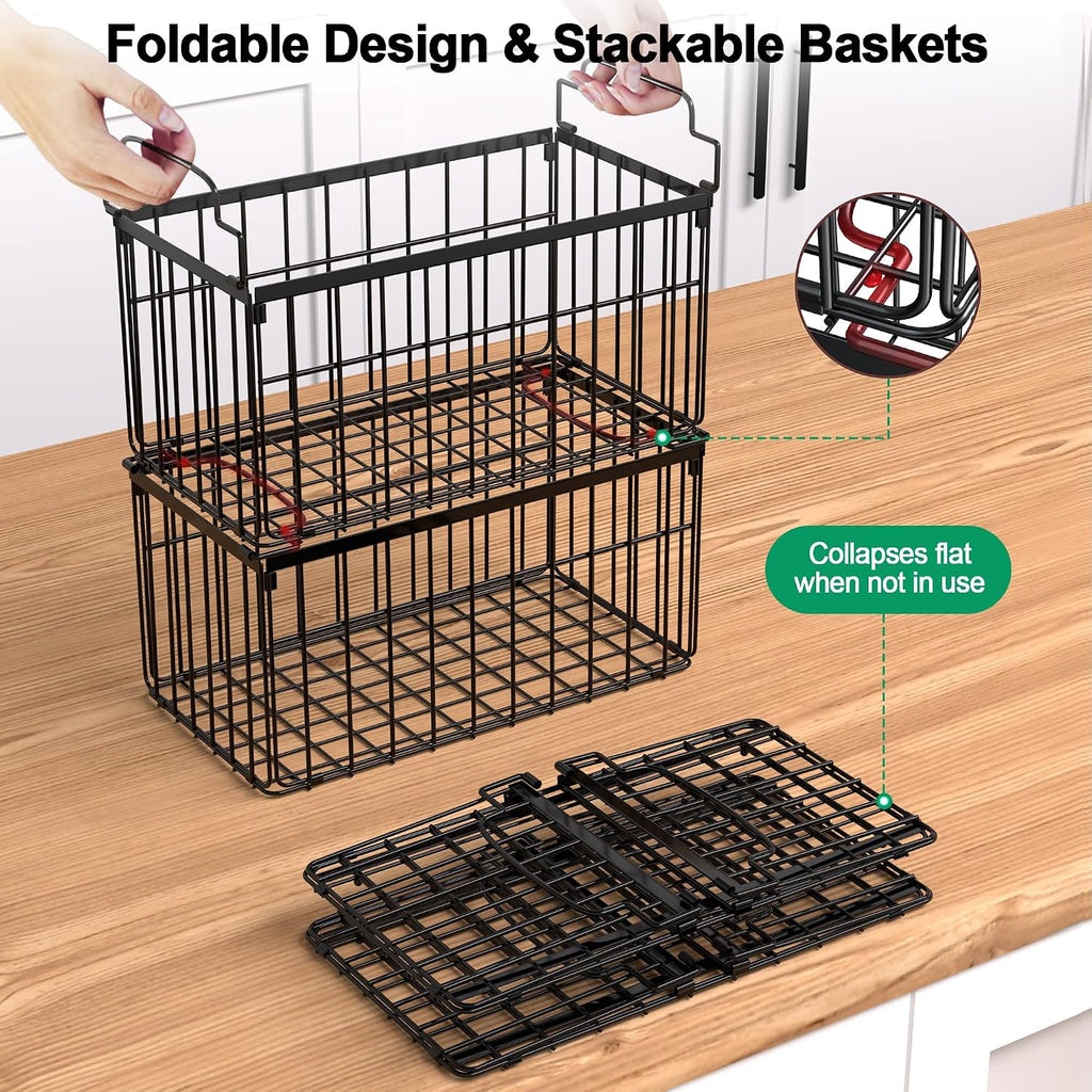 4‑Pack Large Deep Freezer Organizer Bins