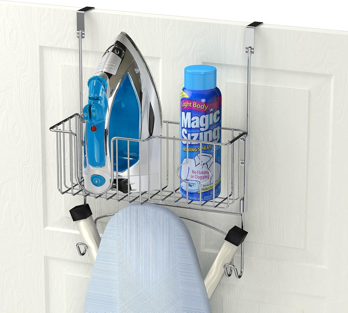 Over‑the‑Door Ironing Board Holder