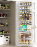 White 9‑Tier Over‑the‑Door Pantry Organizer