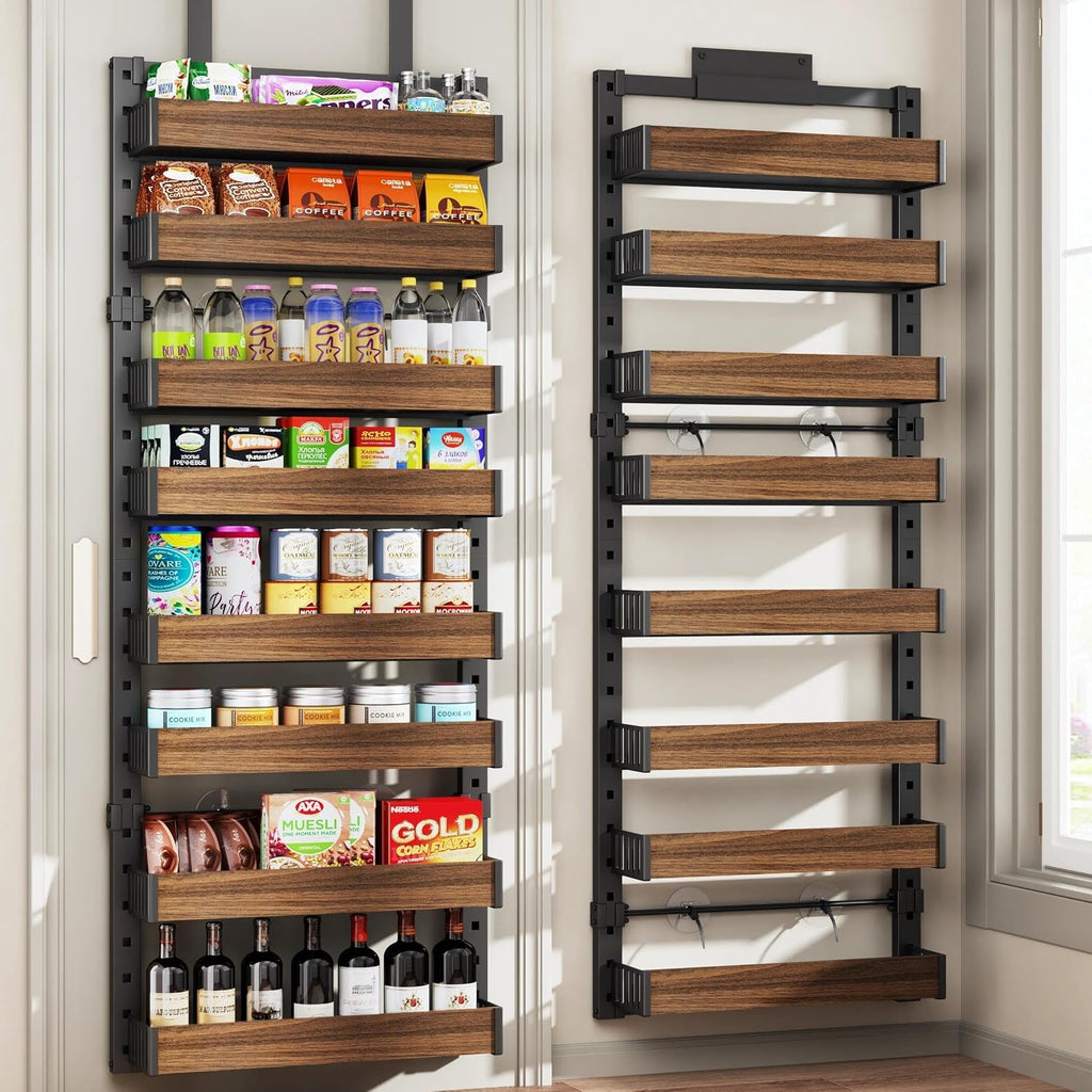 8‑Tier 2‑in‑1 Over‑the‑Door Pantry Organizer