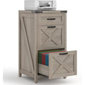 Rustic Grey 3‑Drawer Farmhouse File Cabinet